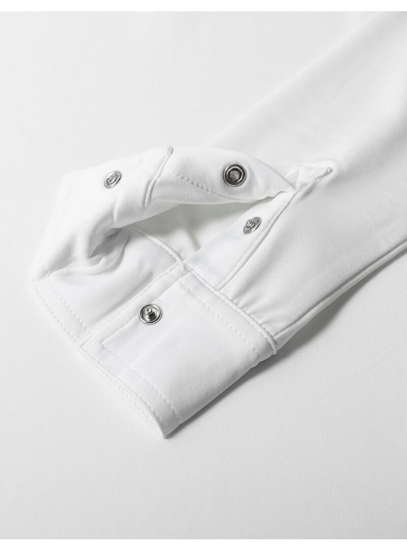 Polo de concurso de manga larga Mujer Kingsland Classic Blanco