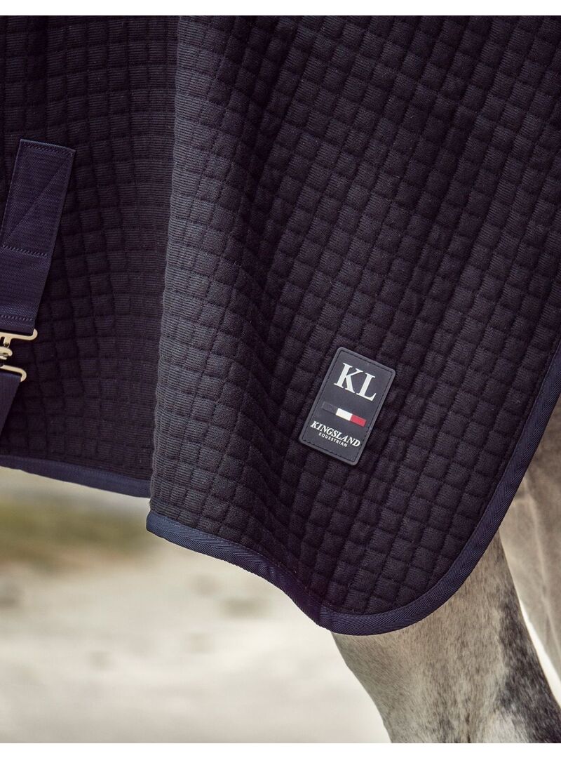 Manta de Lana de Cuadra/Transporte Kingsland Classic Marino