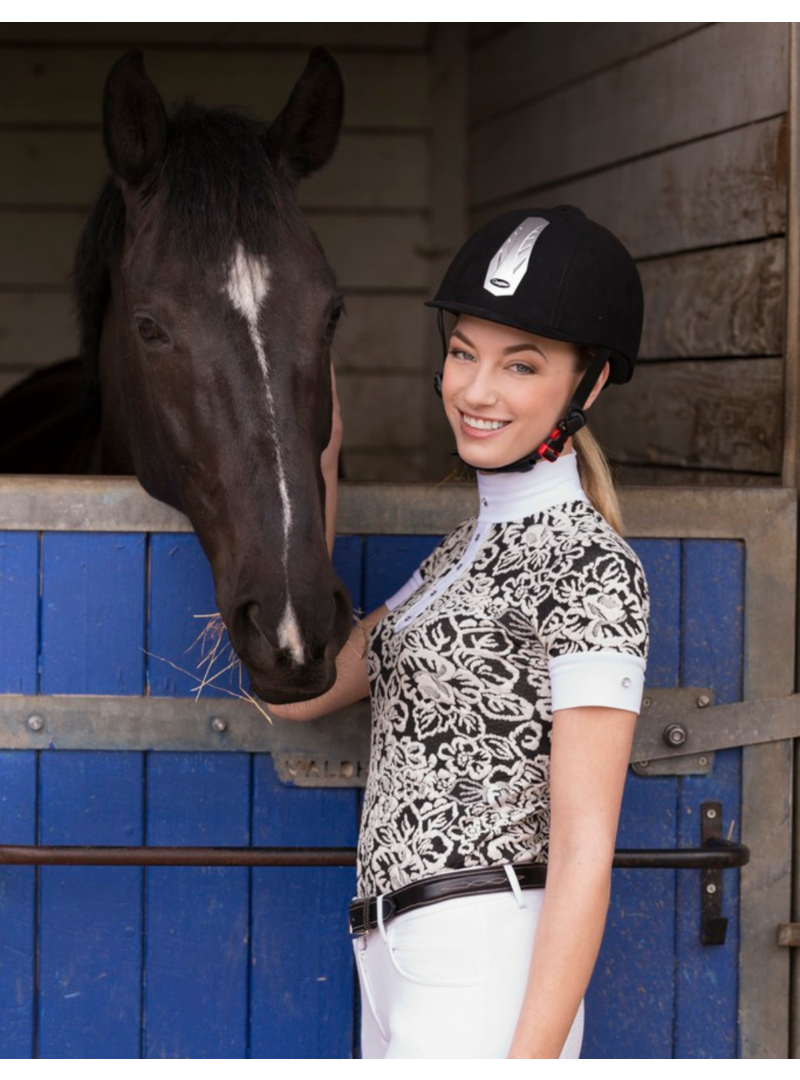 Casco Choplin “Aero” Ajustable Negro/Plata