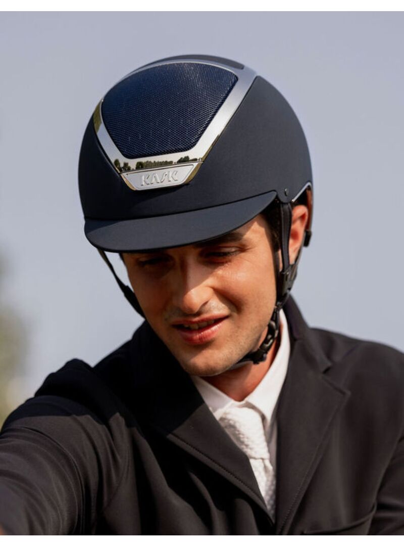 Casco Kask Dogma Chrome Marino/Plateado