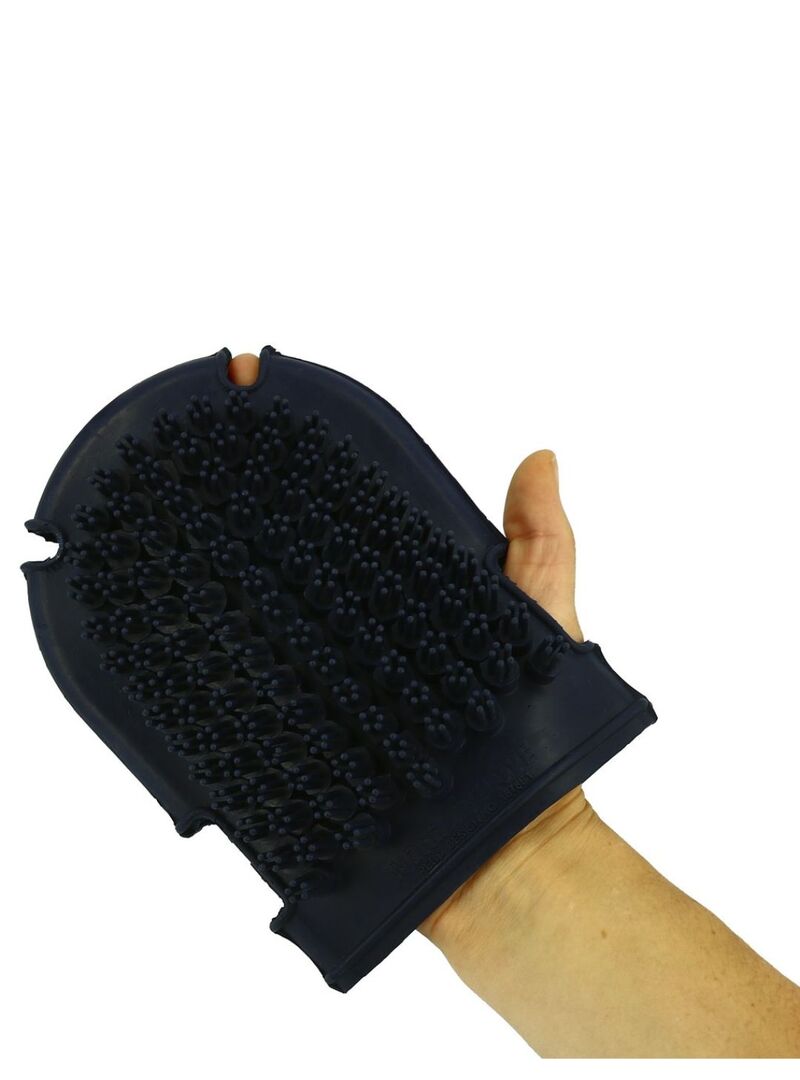 Guante Almohaza con Cepillo Hippotonic Marino