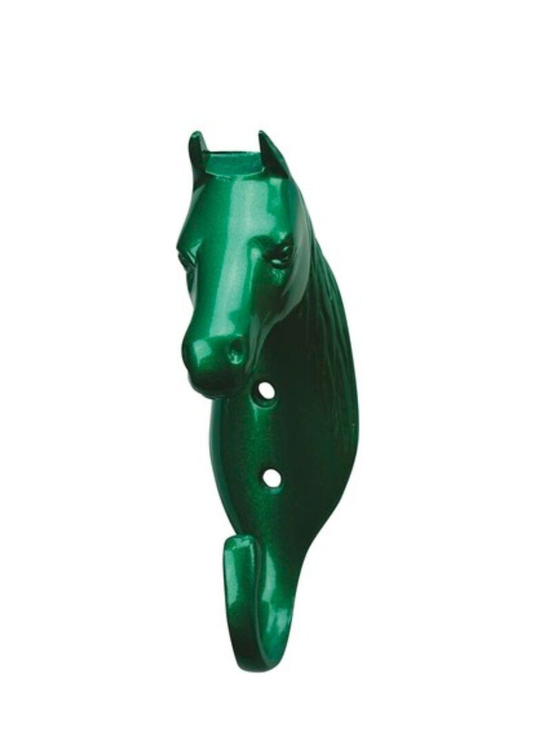 Portabrida con Forma de Cabeza de Caballo Verde Oscuro