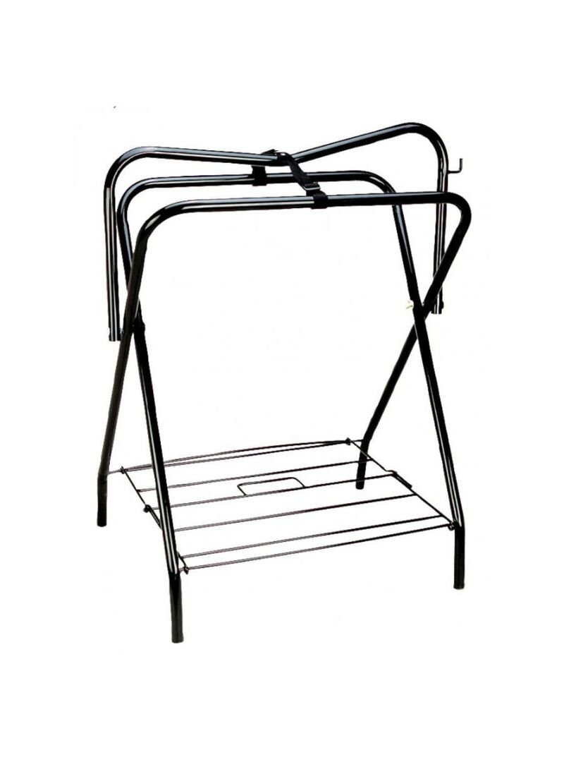 Portasilla Caballete Hippotonic Cuadripode Plegable Negro