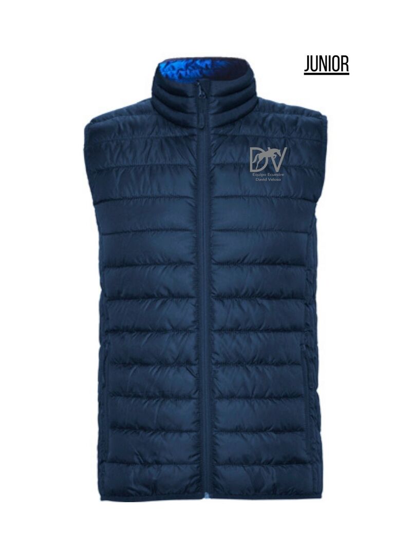 Chaleco Junior Equitación DAVID VELOSO Marino