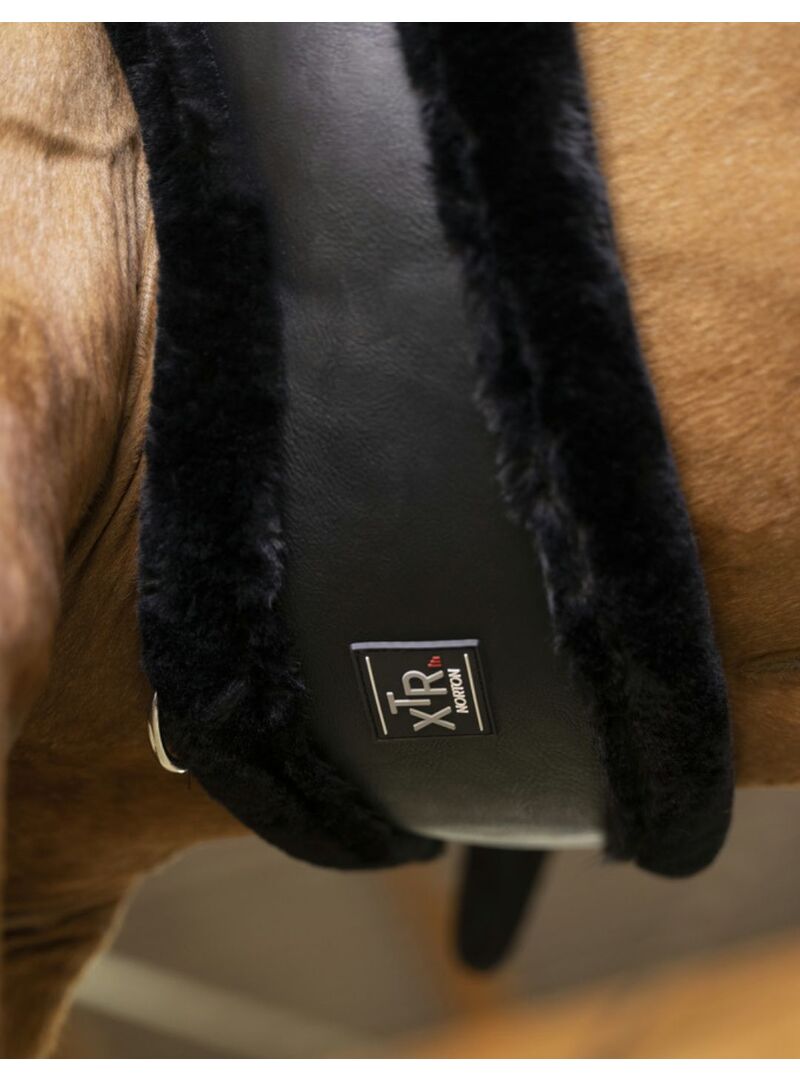 Cincha Corta Norton XTR “Mouton Synthétique” Negro/Negro