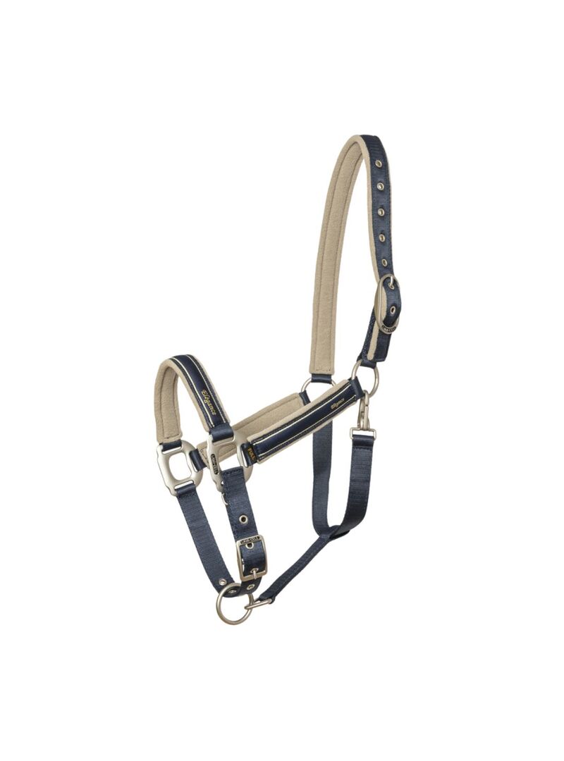 Cabezada de Cuadra + Ramal Lami-Cell “Élégance” Burdeos/Champán