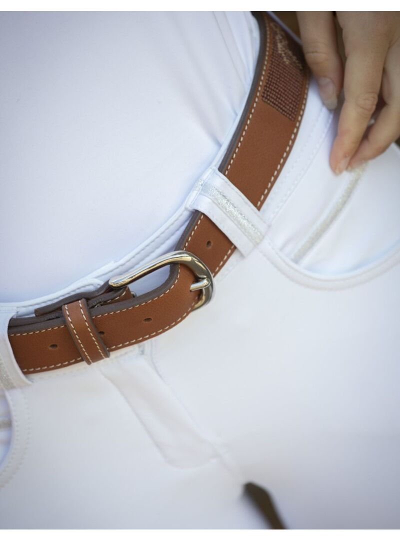 Cinturón Penelope “Pearlog” Coñac/Caramelo