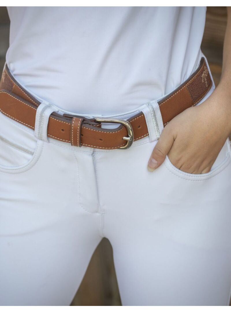 Cinturón Penelope “Pearlog” Coñac/Caramelo