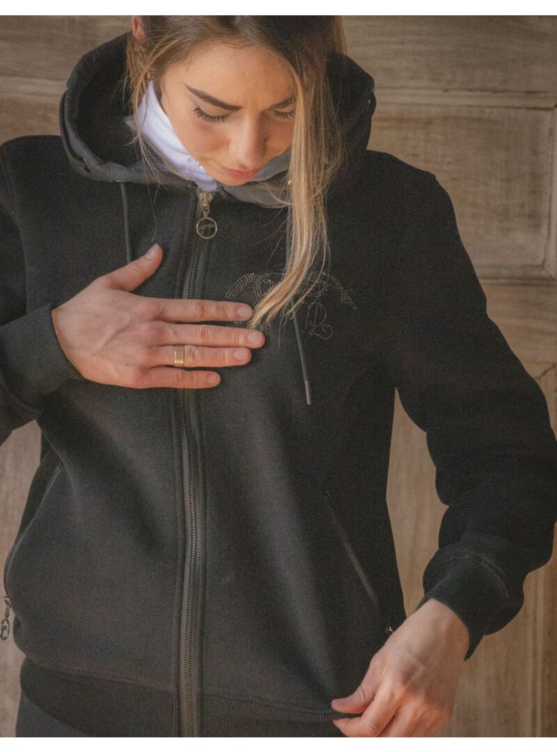 Sudadera Penelope “Fluore” Negro