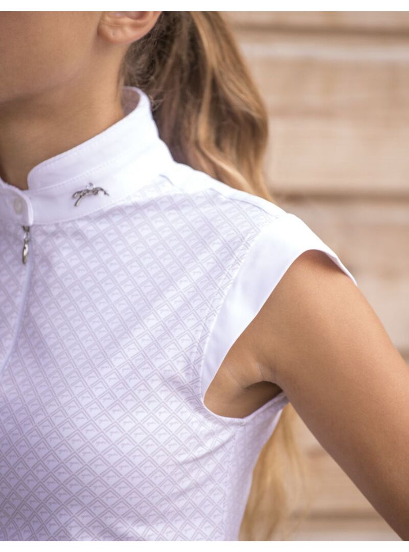 Polo de Concurso Penelope “Seville” Blanco