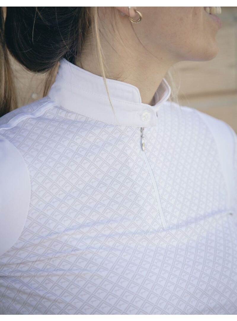 Polo de Concurso de Manga Larga Penelope “Seville” Blanco