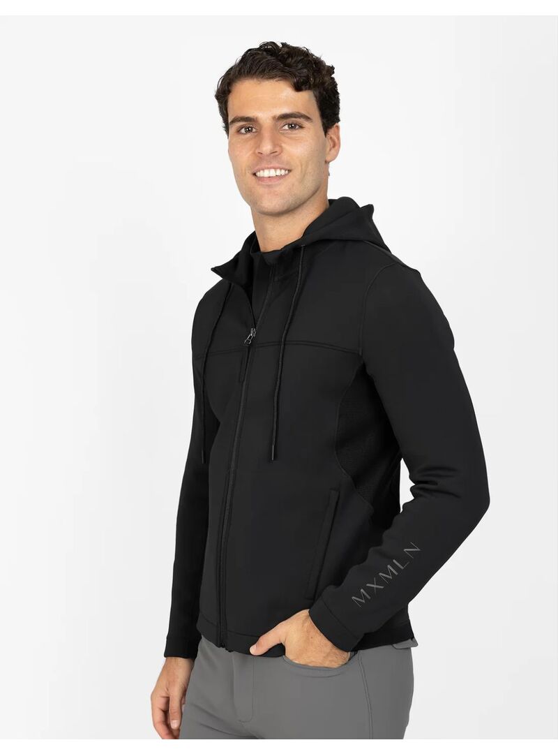 Sudadera con Cremallera Club Hombre Maximilian Negro