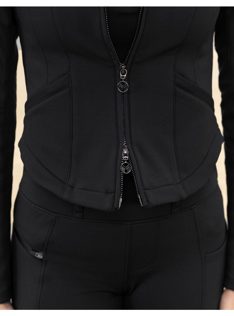 Chaqueta Fleeced Contour Mujer Maximilian Negro
