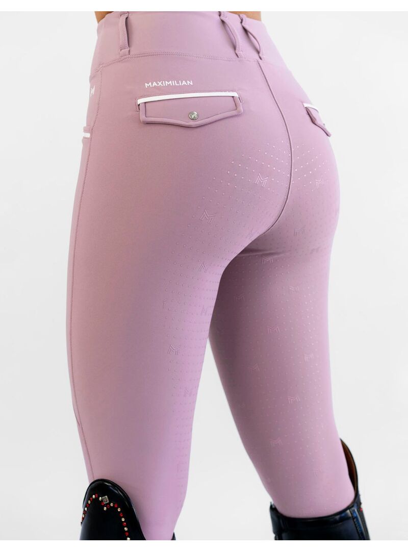 Mallas Pro Riding Full Grip Mujer Maximilian Mauve