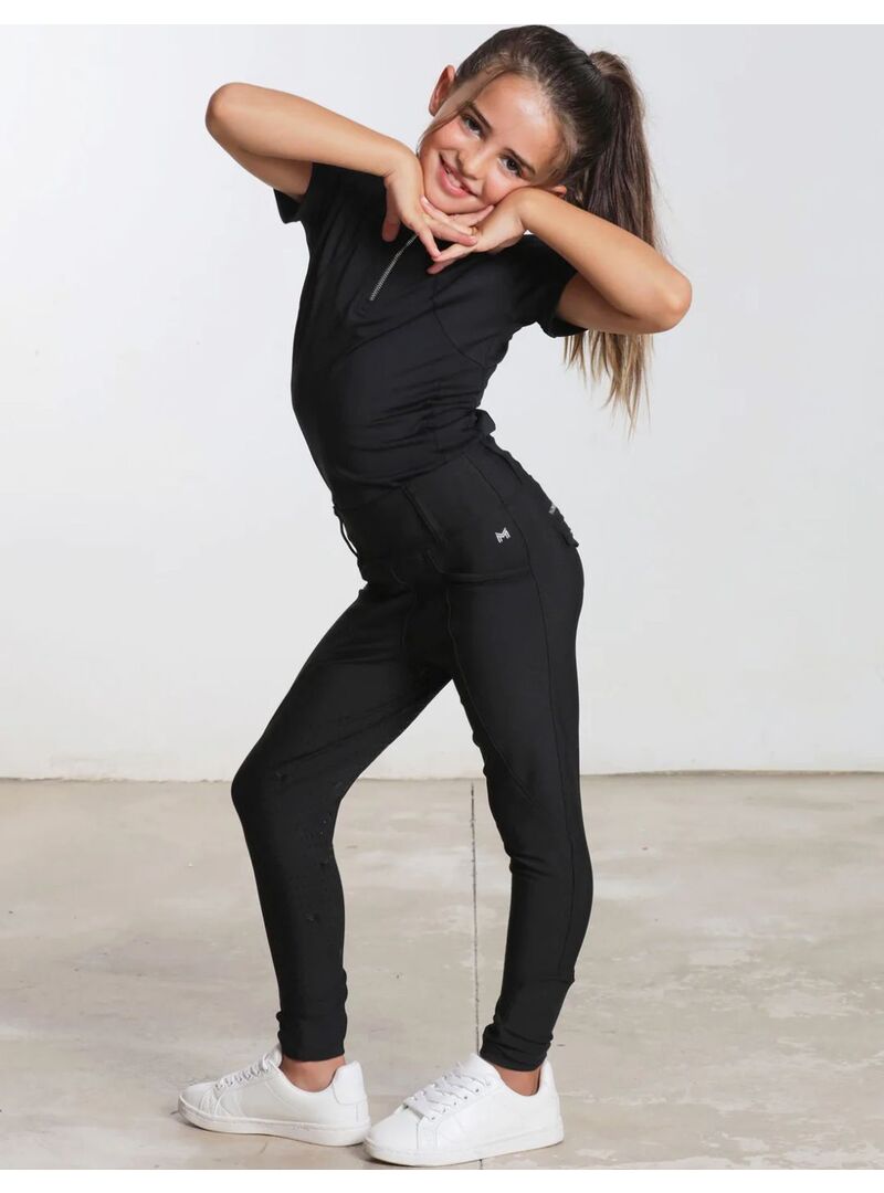 Mallas Pro Riding Junior Maximilian Negro