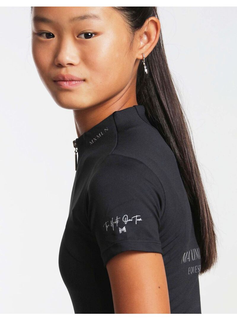 Base Layer Manga Corta Junior Maximilian Negro