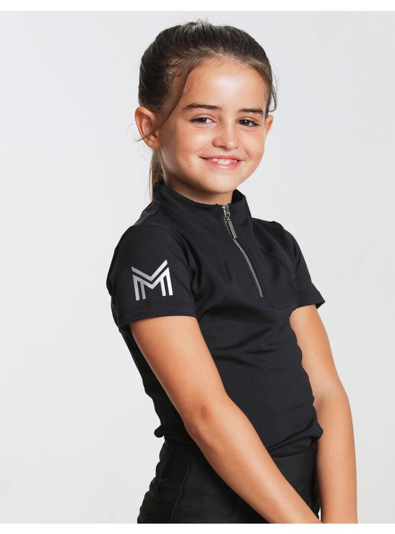 Base Layer Manga Corta Junior Maximilian Negro