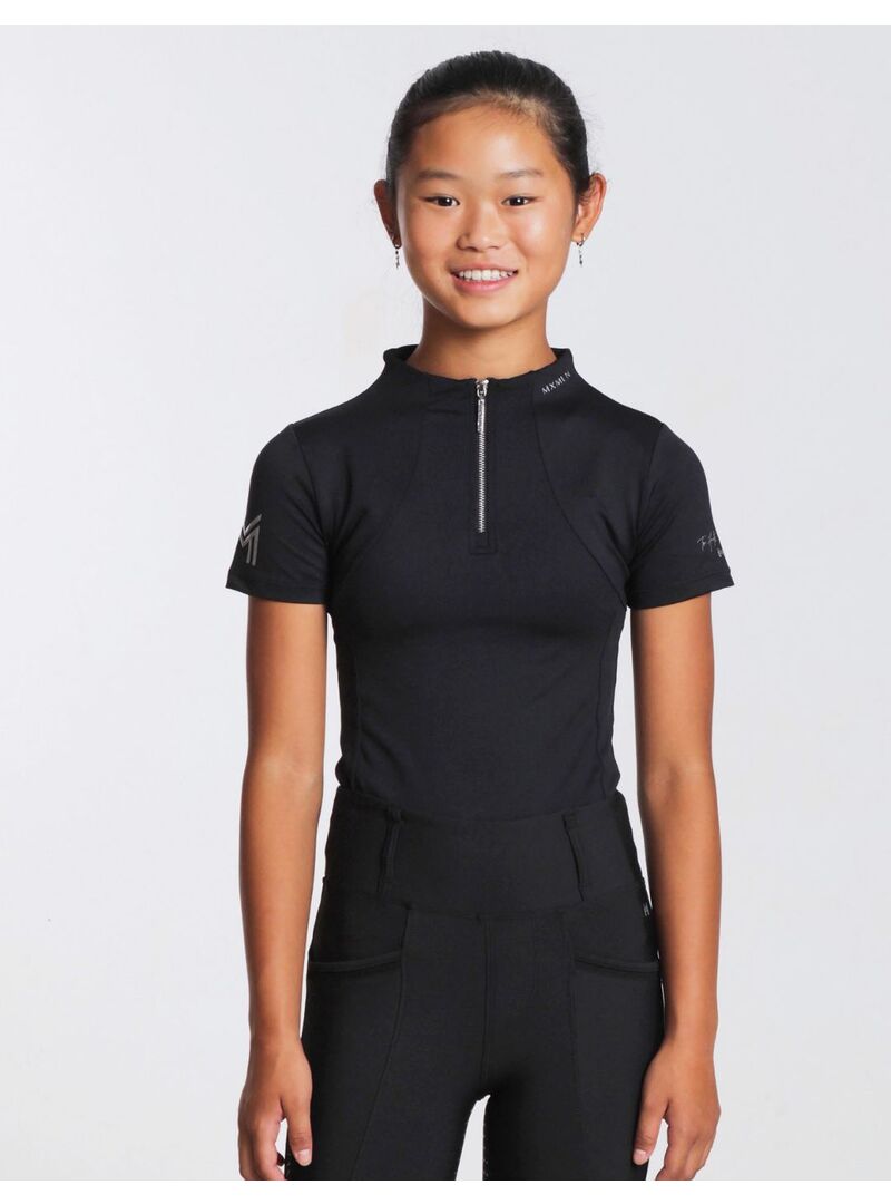 Base Layer Manga Corta Junior Maximilian Negro