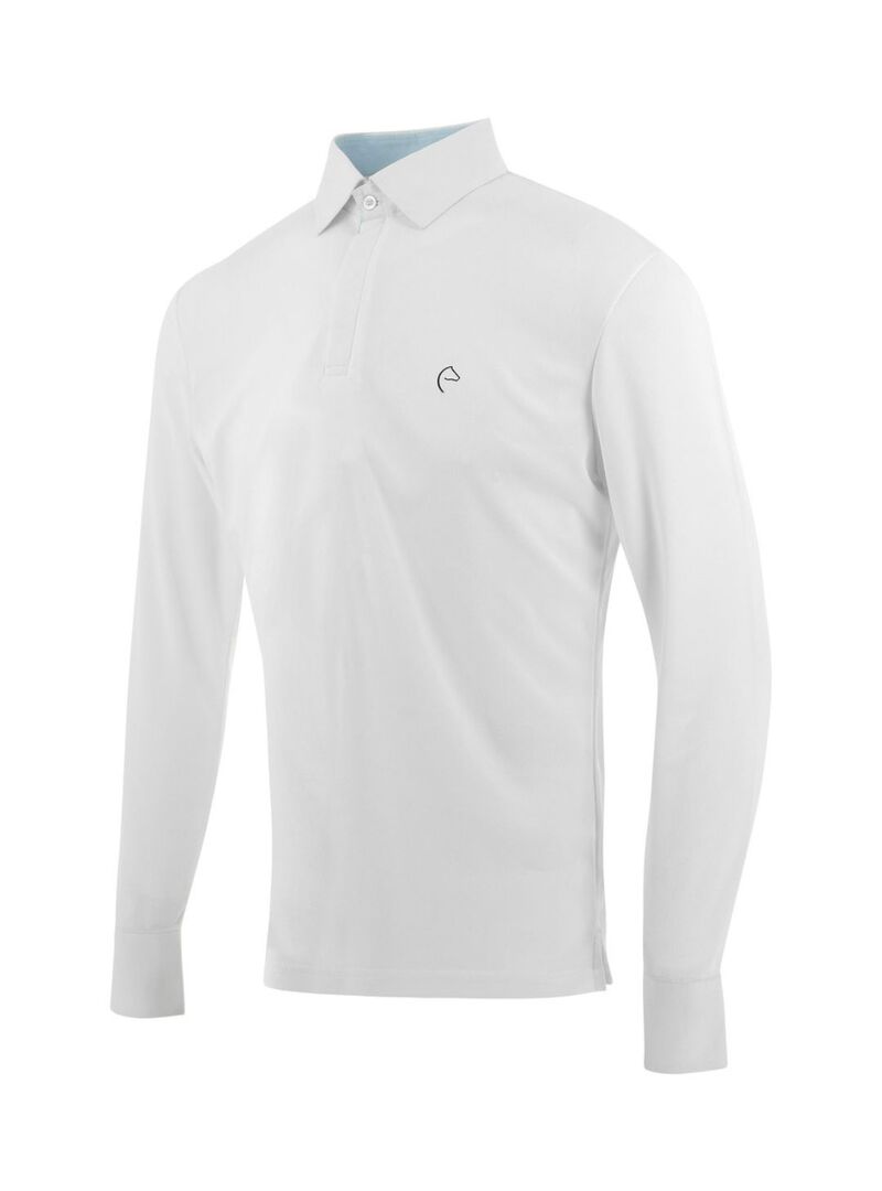Polo de Malla Equithème “Dany” Hombre Blanco