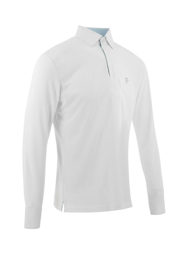 Polo de Malla Equithème “Dany” Hombre Blanco
