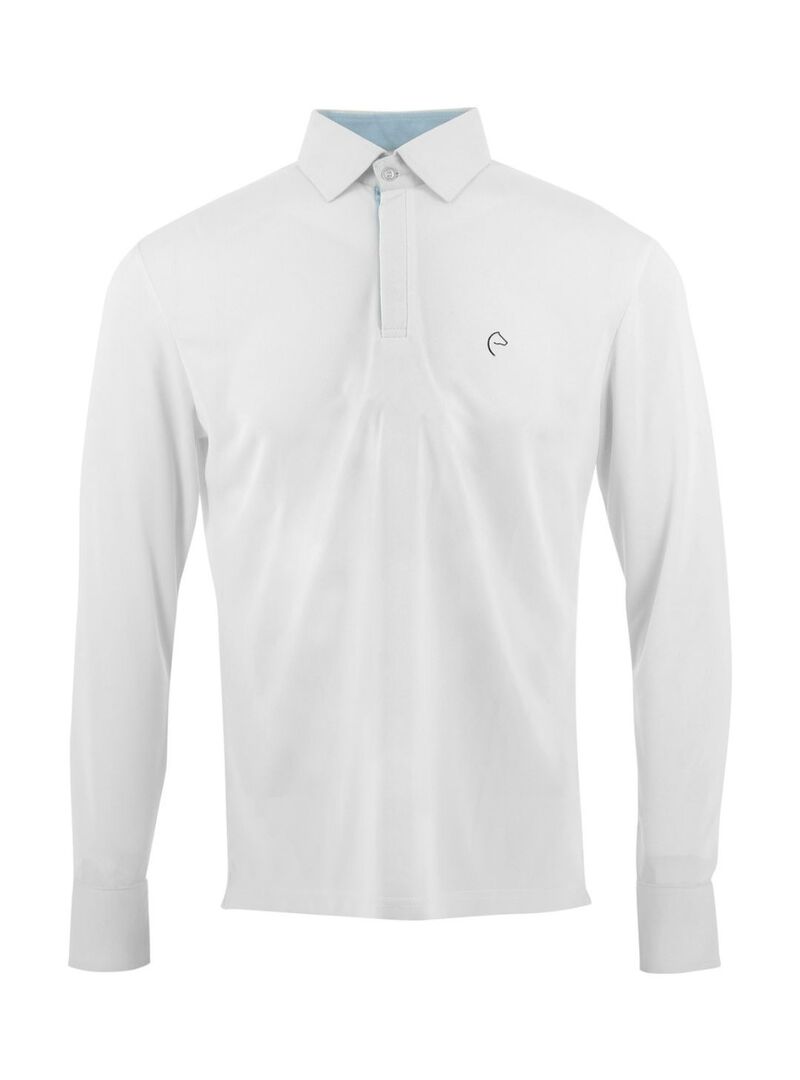 Polo de Malla Equithème “Dany” Hombre Blanco