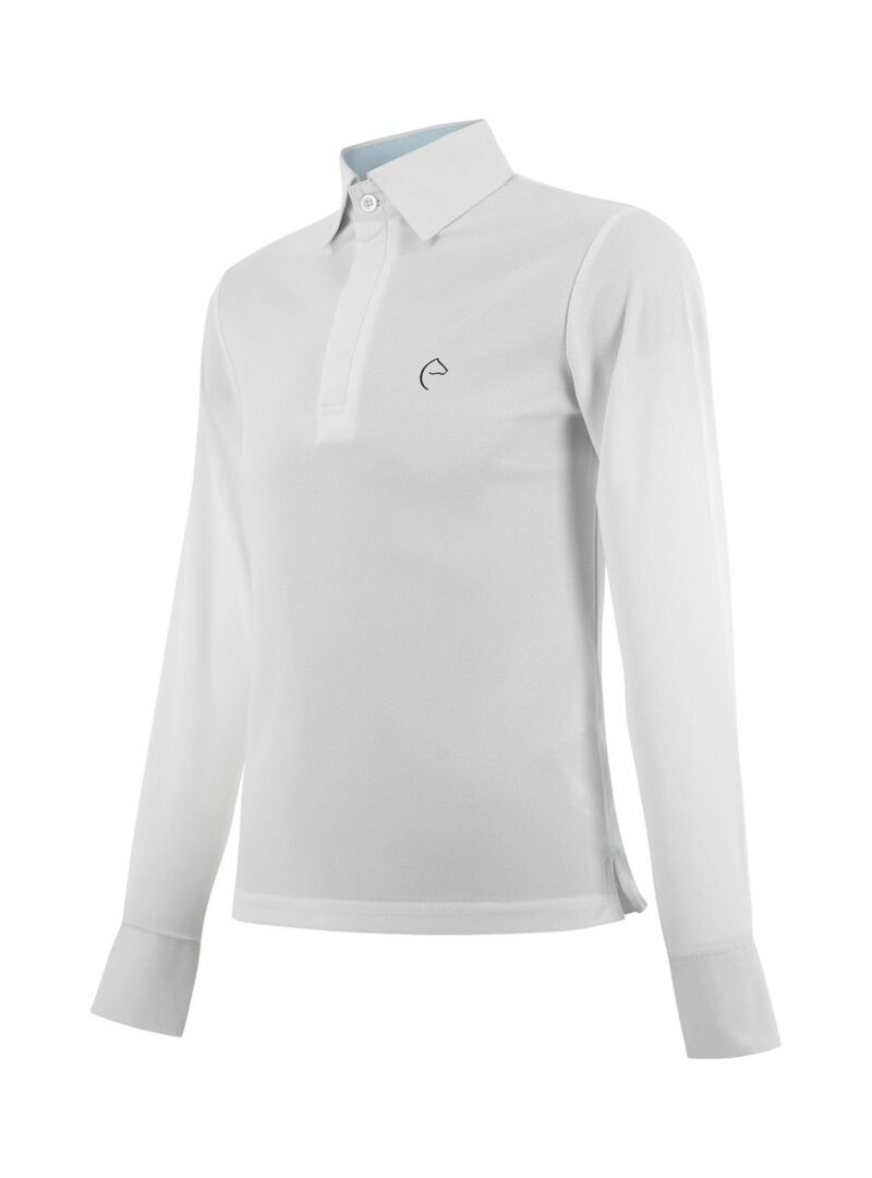 Polo de Malla Equithème “Dany” Niño Blanco