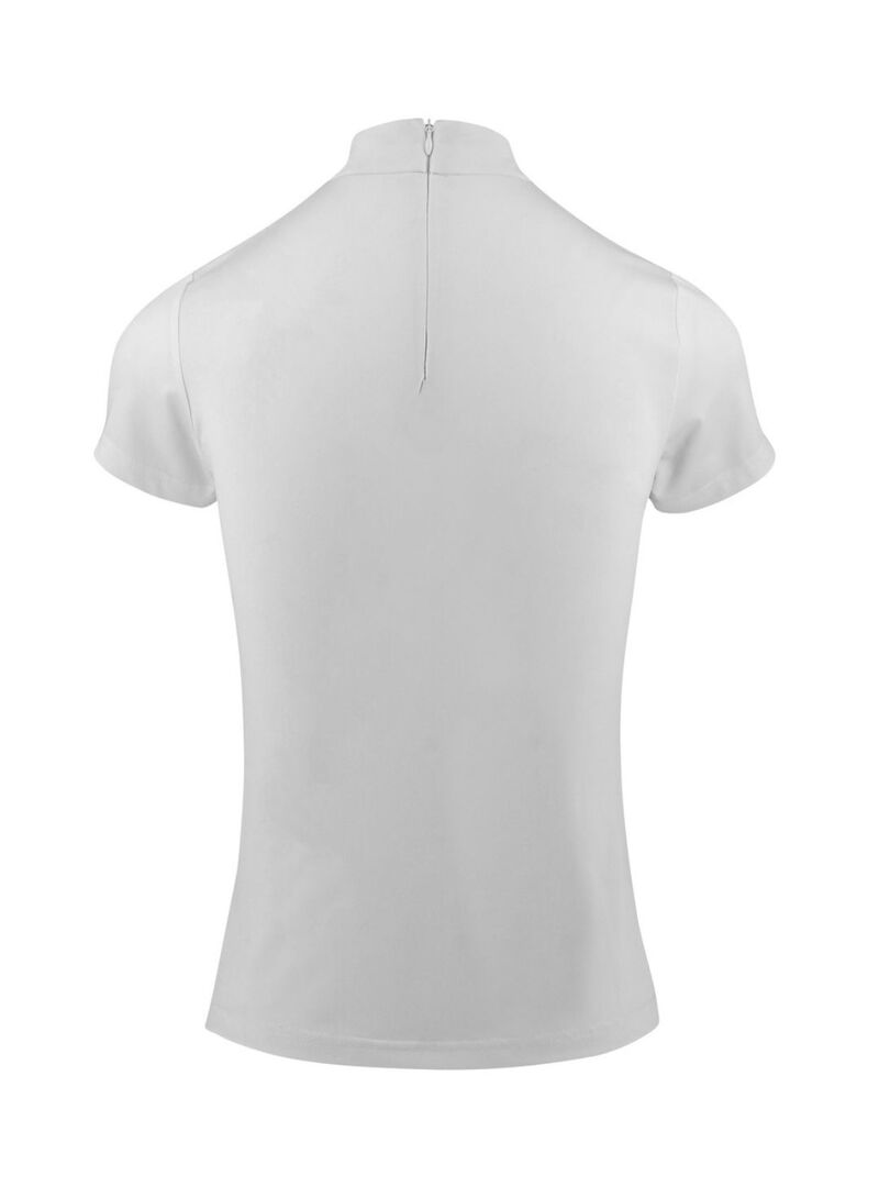 Polo Equithème “Funza” de Manga Corta Mujer Blanco