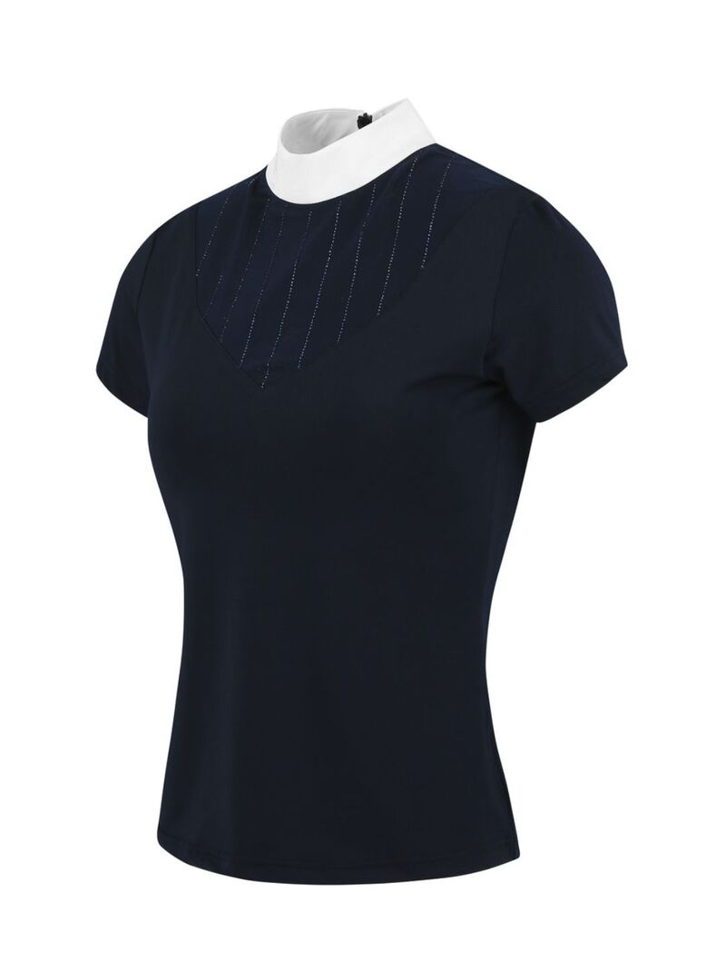 Polo Equithème “Funza” de Manga Corta Mujer Blanco