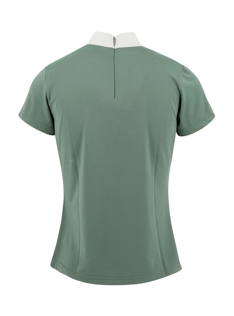 Polo Equithème “Funza” de Manga Corta Mujer Sage Green
