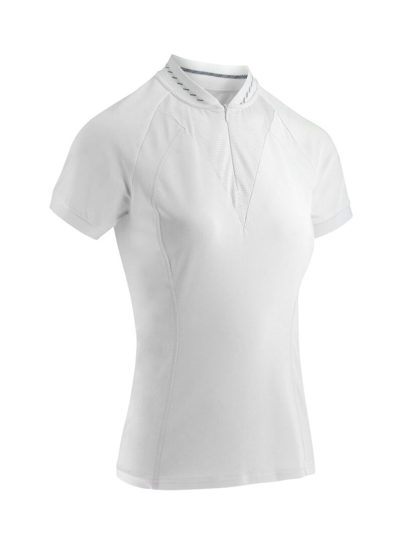 Polo Equithème “Elodia” Mujer Blanco