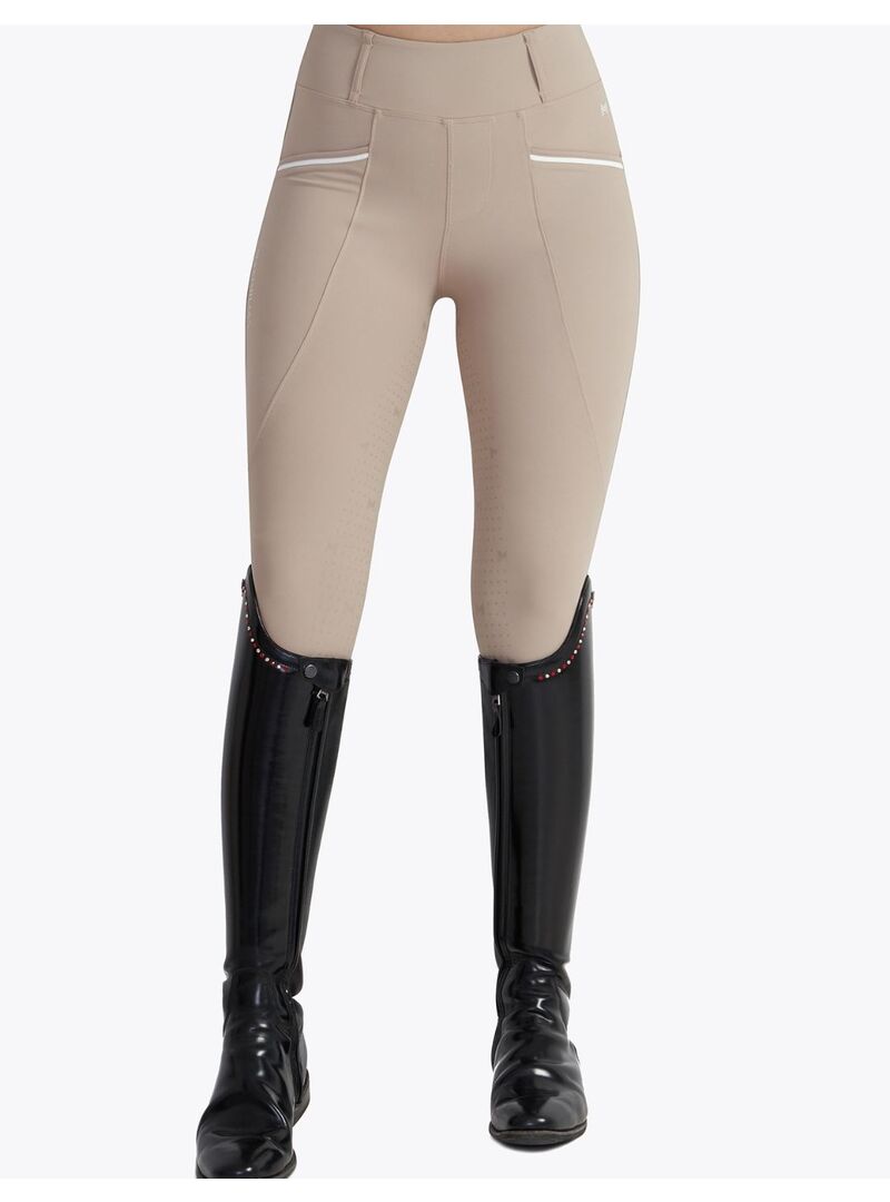 Mallas Pro Riding Knee Grip Mujer Maximilian Beige