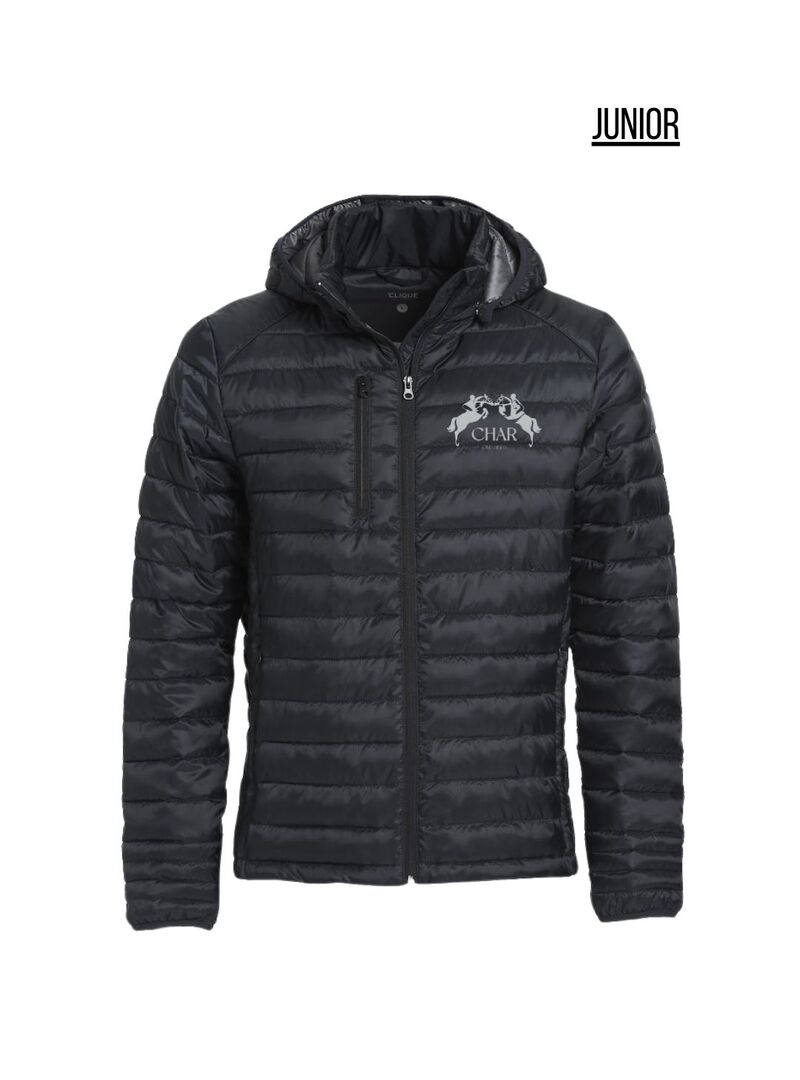 Bomber Plumí­fero Junior CHAR Negro