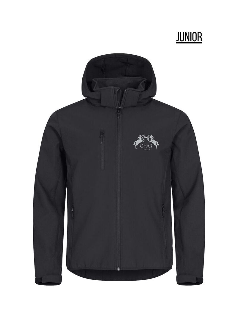 Chaqueta Junior Softshell CHAR Negro