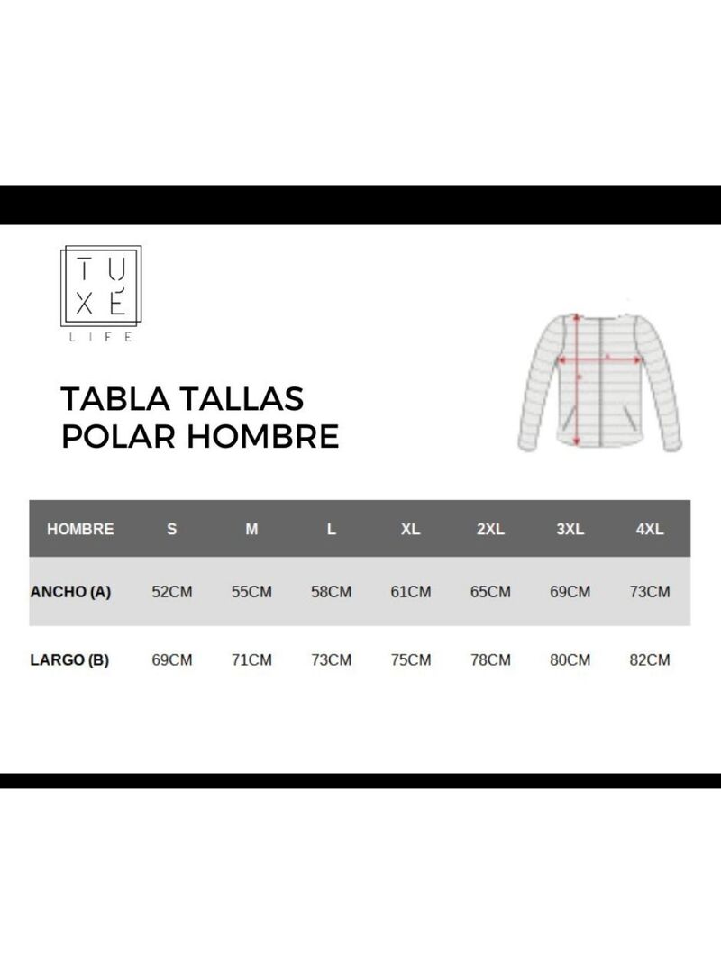 Polar Hombre CHAR Negro