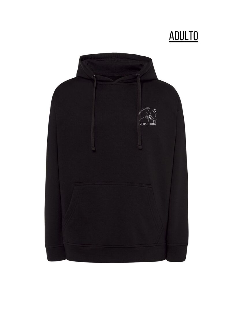 Sudadera con Capucha Adulto LUCUS Negro