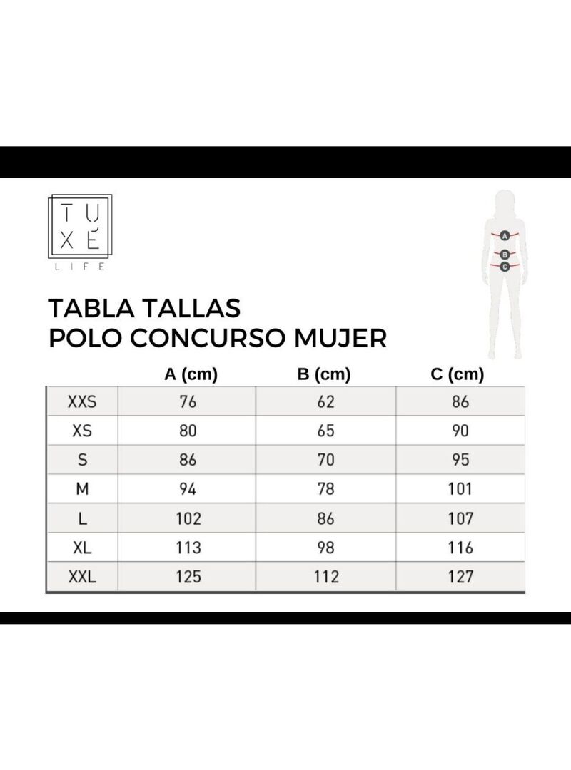 Polo  de Concurso Mujer LAURA VIVO Blanco