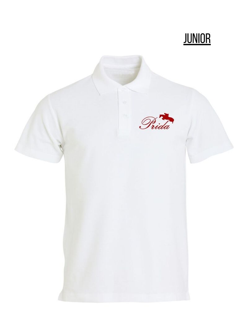 Polo Junior PRIDA Blanco
