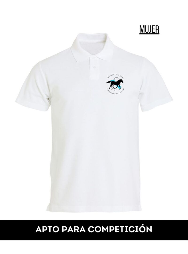 Polo Mujer Cabalo Marchador Galego Blanco