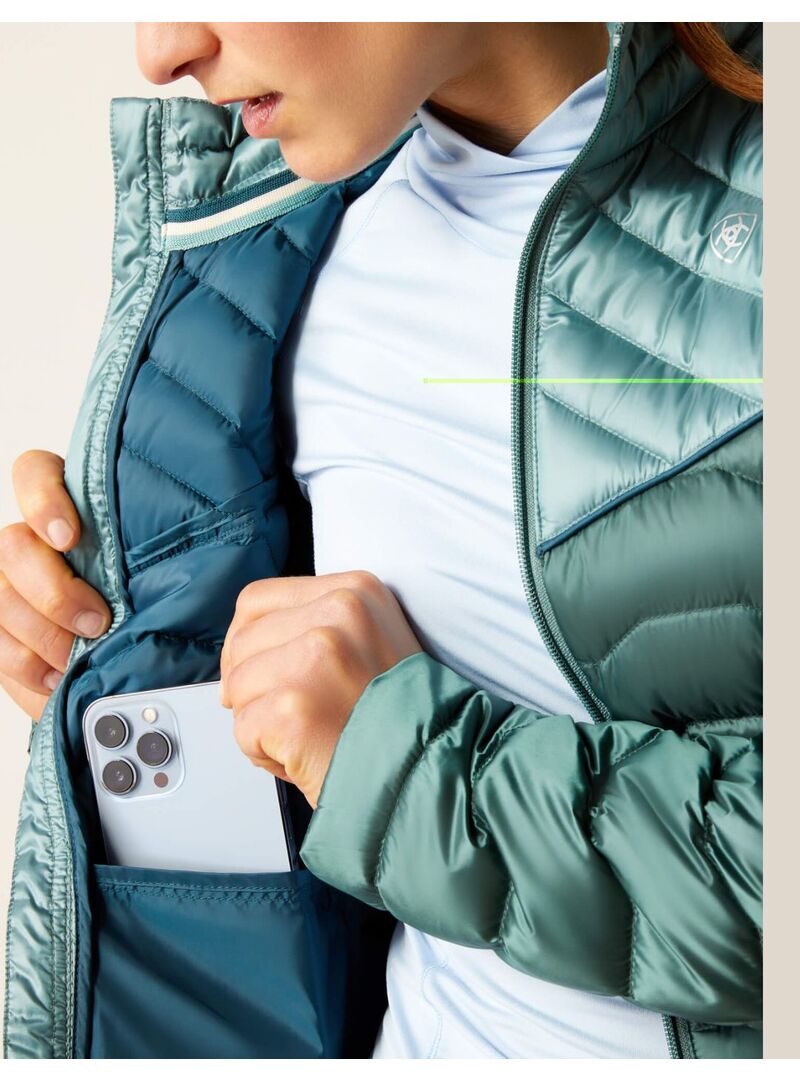 Chaqueta Ariat Ideal Down Mujer Arctic/Silver Pine