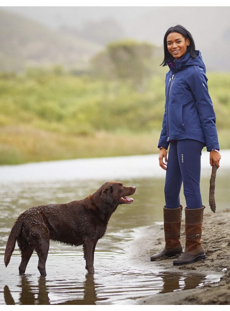 Pantalón Ariat Tri Factor Grip Knee Rodilla Patch Marino