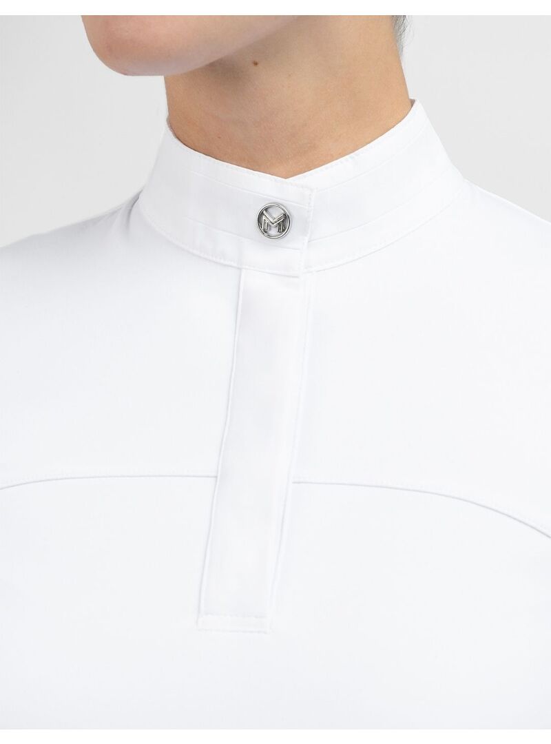 Polo Concurso Manga Larga Era Mujer Maximilian Blanco