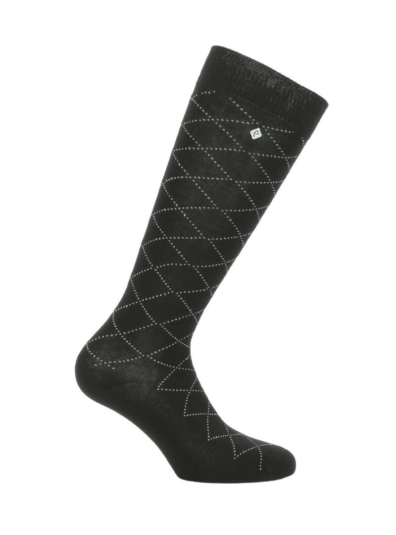 Calcetines Equithème “Résille” Marino/Plateado