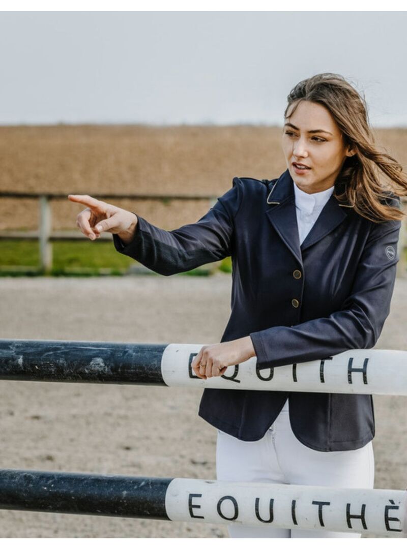 Chaqueta de Concurso Equithème “Oliva” Mujer Negro