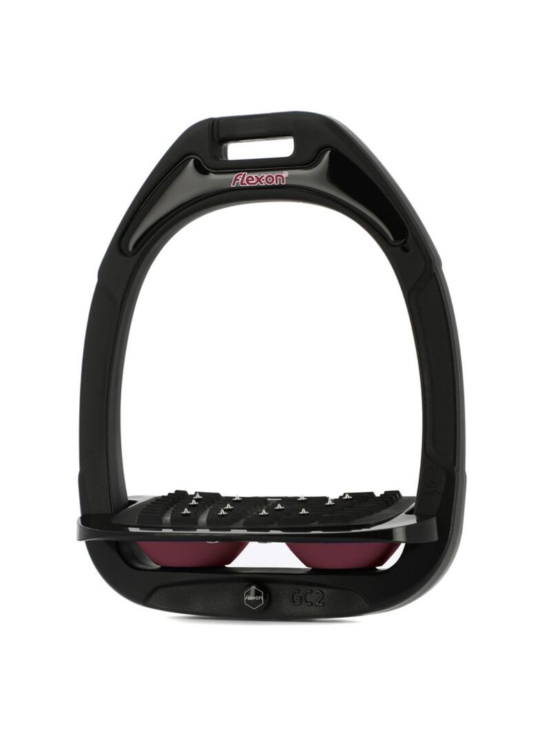 Estribo Green Composite Adulto Flex-on IUG Negro/Negro/Rosa