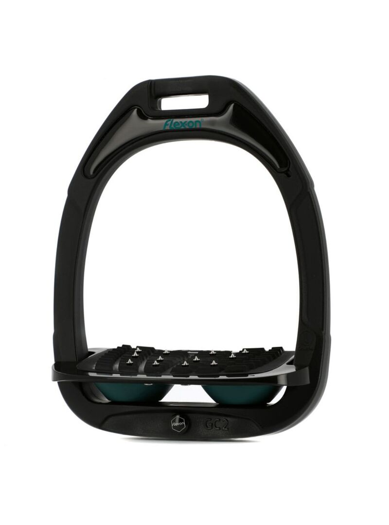 Estribo Green Composite Adulto Flex-on IUG Negro/Negro/Rosa