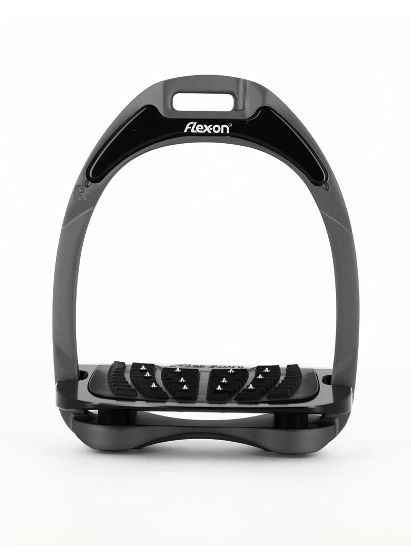 Estribo Aluminio Sideral Grey Adulto Flex-on Ultra Grip Plano Sideral Grey/Negro/Negro