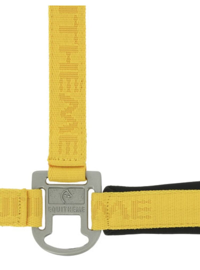 Cabezada de Nylon Equithème “Jacquard” Negro