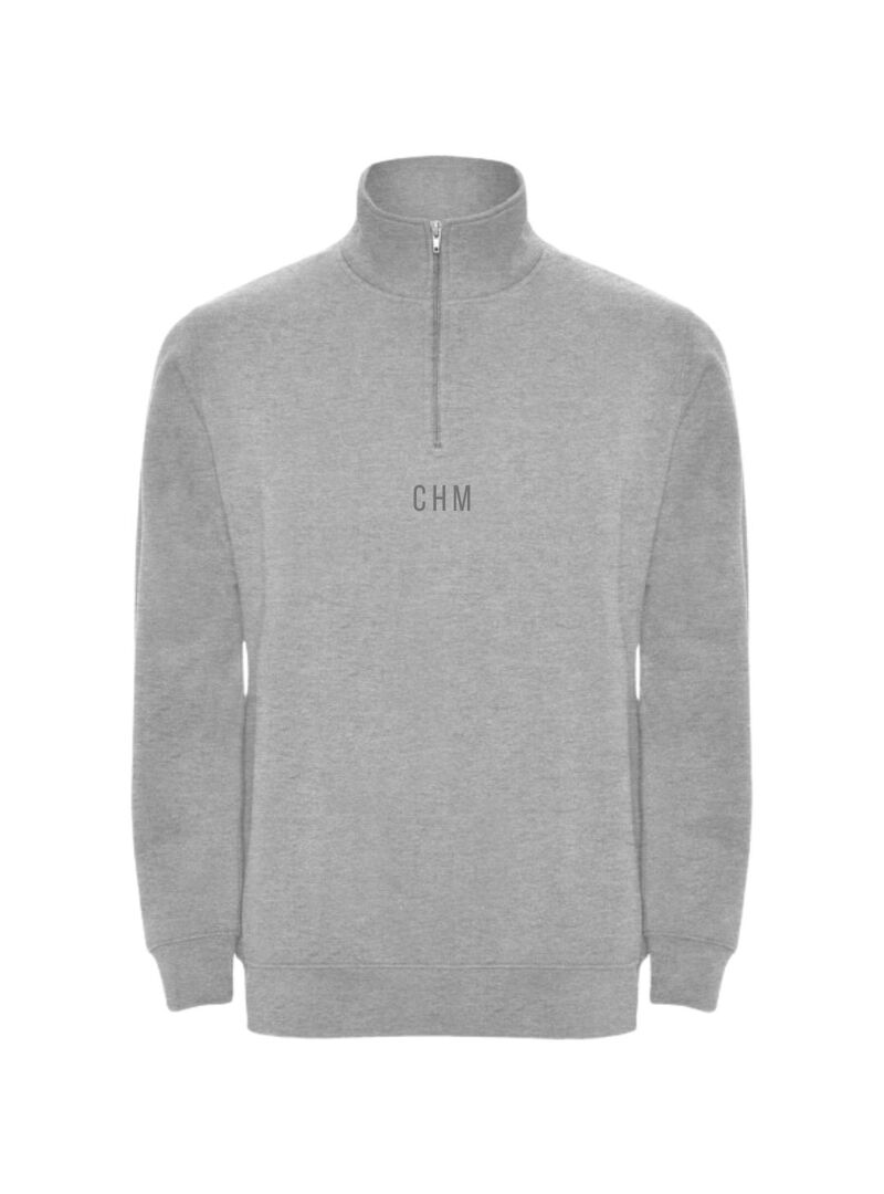 Sudadera con Cremallera Superior Monfrague Adulto Gris
