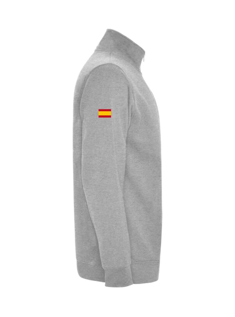 Sudadera con Cremallera Superior Monfrague Adulto Gris
