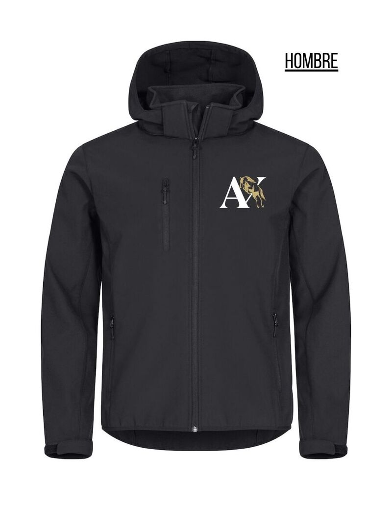 Chaqueta Softshell Axilde Hombre Negro